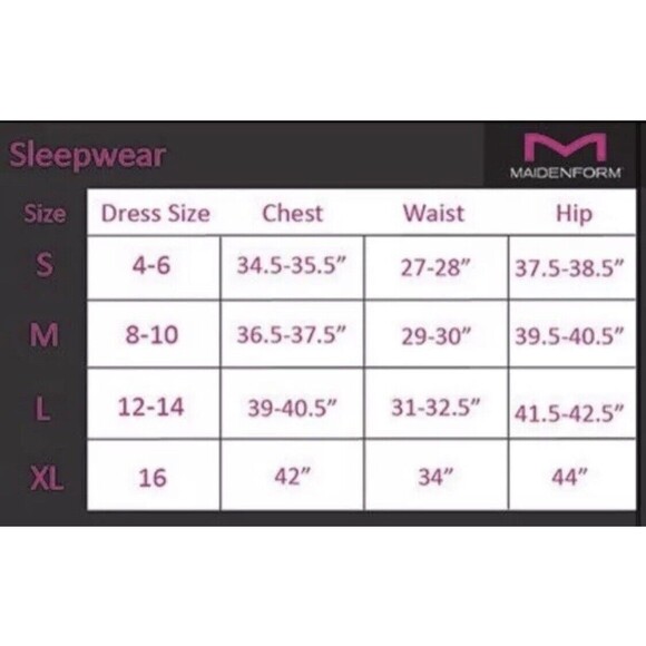 New MADEN FORM SLEEPWEAR SEXY PIJAMA NIGHT SZ L 2 PCs - Picture 5 of 15